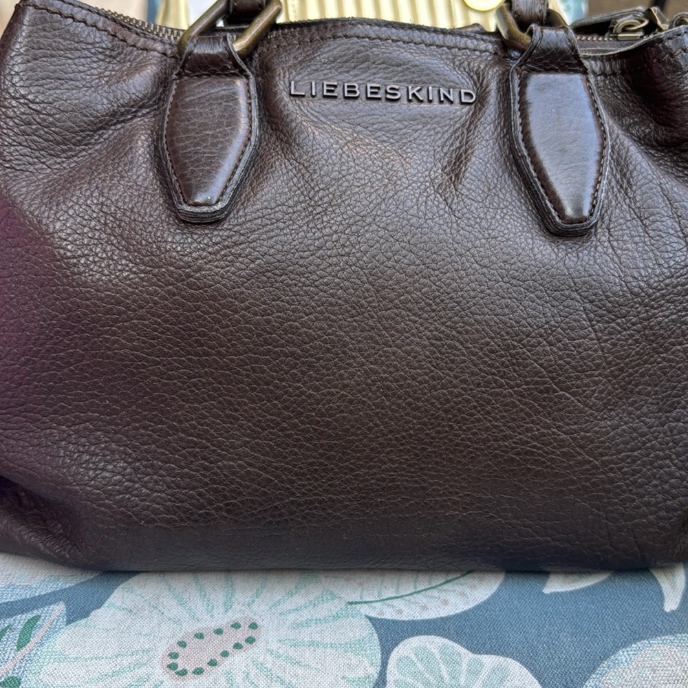Brown Soft Pebble Leather Handbag Liebeskind Berlin - Picture 2 of 7